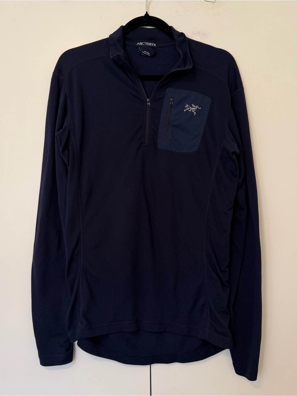 Arc'teryx Navy Rho‎ Lightweight Quarter Zip Men's
